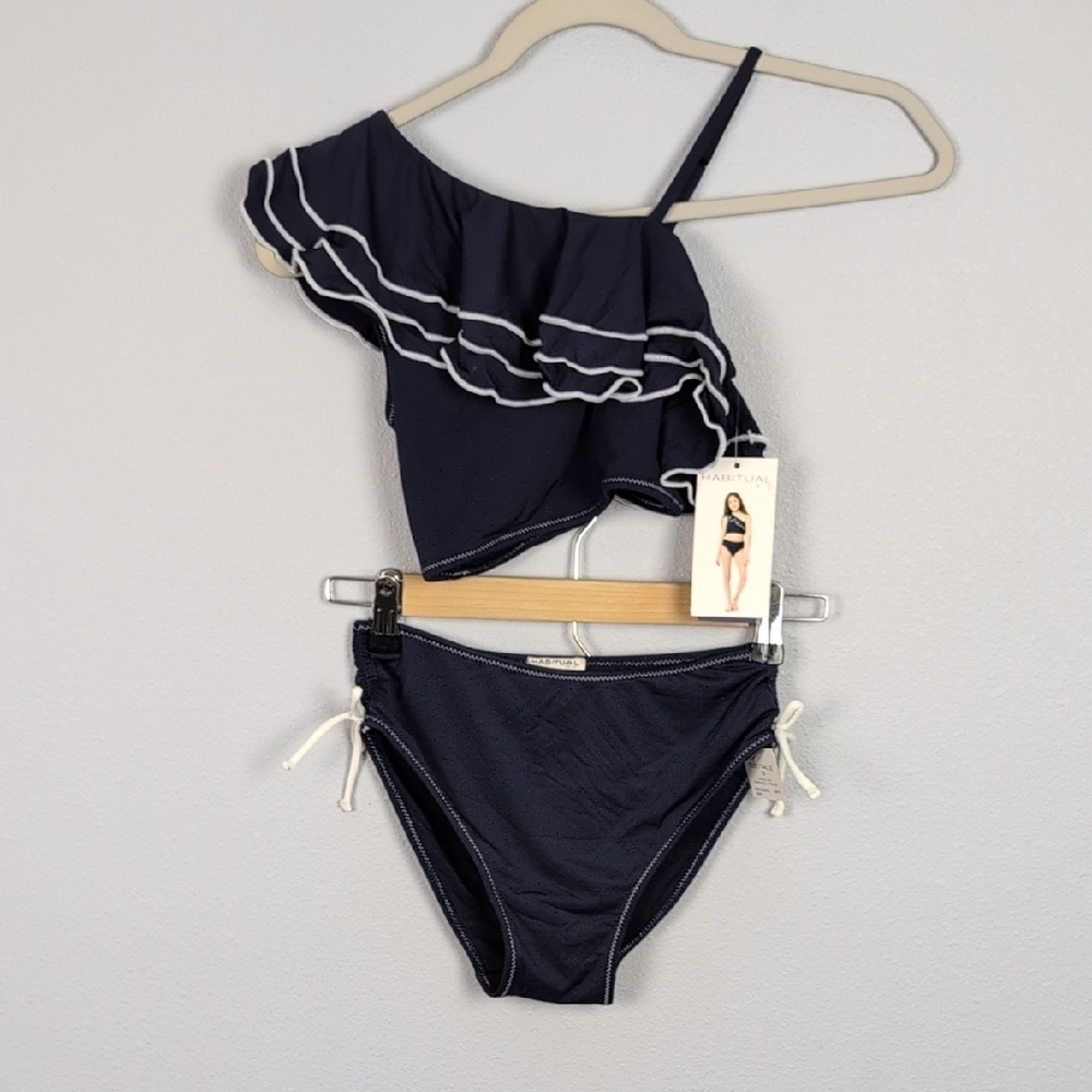 Habitual Navy Blue Kids Swim Bikini